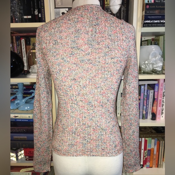 Madewell Shrunken Marled Ribbed Knit Cardigan - Picture 6 of 9